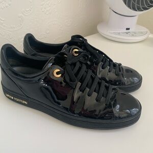 Louis Vuitton patent leather sneakers